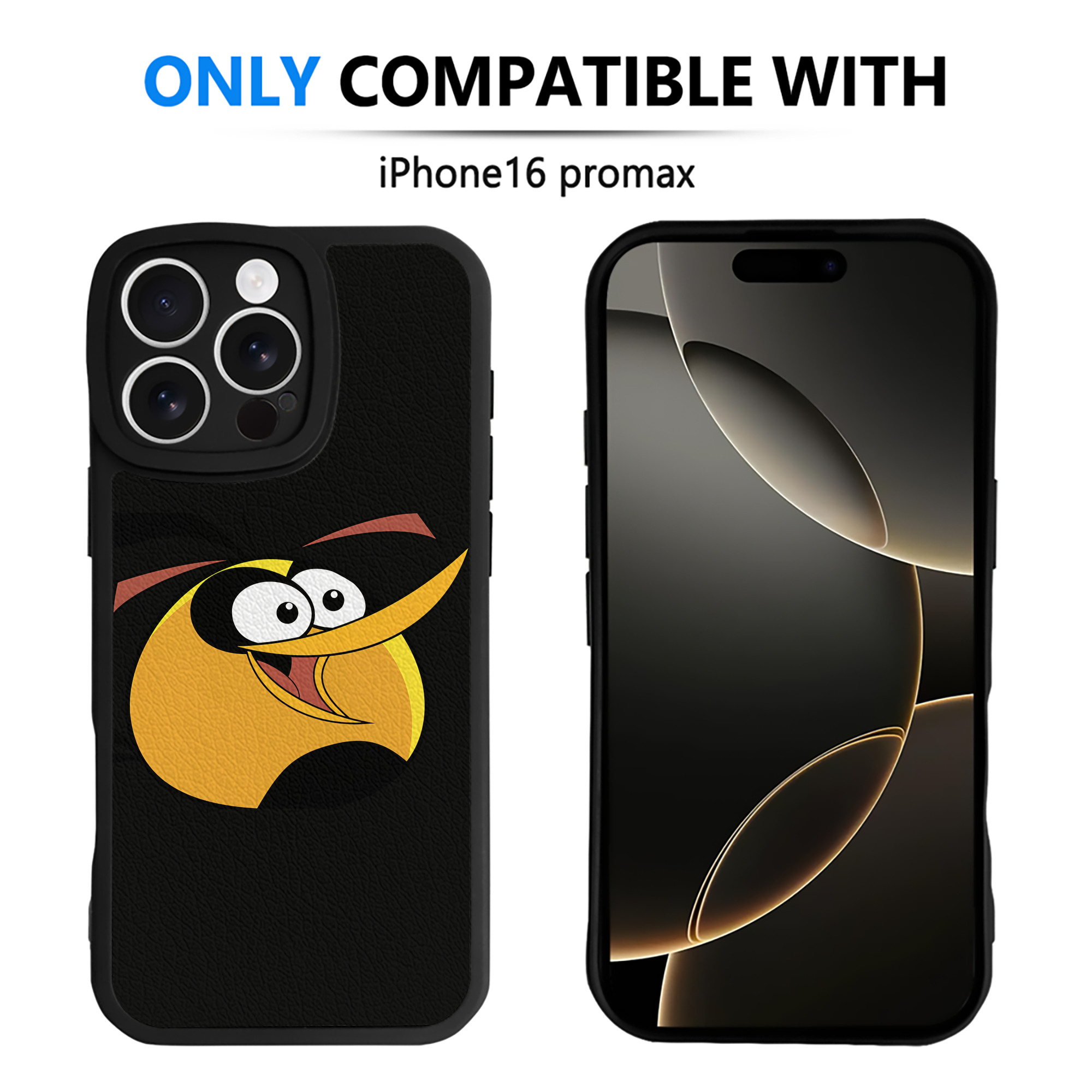 （画像用） Angry Birds アングリーバード 【iPhone 16シリーズ対応】シリコンスマホケース（レザー調） 材質：シリコン